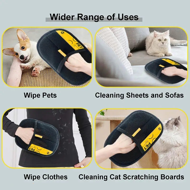 4-in-1 Pet Hair & Lint Remover Gloves