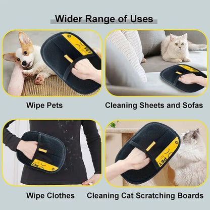 4-in-1 Pet Hair & Lint Remover Gloves